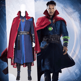 Doctor Strange Multiverse of Madness Deluxe Cosplay Costume Set – Full Cloak of Levitation, Tailored Suit & Accessories for Comic Con - Coscosmos