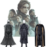 Dune Costume Paul, Chani Atreides Fremen Stillsuit Costume Set with Mask, Shoes - Coscosmos