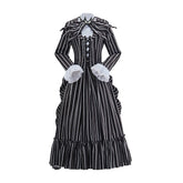 Elegant The Nightmare Before Christmas Jack Skellington Black Victorian Dress - Coscosmos