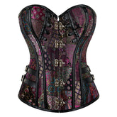Emily New Purple Gothic Punk - Style Bustier Corset Top Sleeveless for Cosplay - Coscosmos