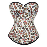 Emily Sweet Candy - Colored Bustier Corset Top with Waist - Cinching and Push - Up for Cosplay - Coscosmos
