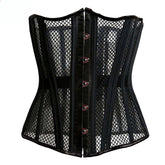 European Laced Waist Cincher Summer Breathable Short Outerwear Corset - Medieval European Court Fashion - Coscosmos