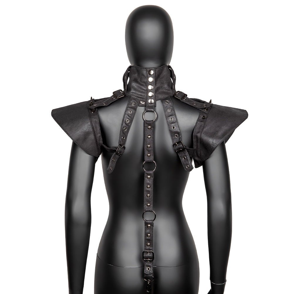 European Punk Armor Shoulder Vest Women's Halloween Cosplay Prop - Steampunk Shoulder Armor Vest - Coscosmos European Punk Armor Shoulder Vest Women's Halloween Cosplay Prop - Steampunk Shoulder Armor Vest - Coscosmos