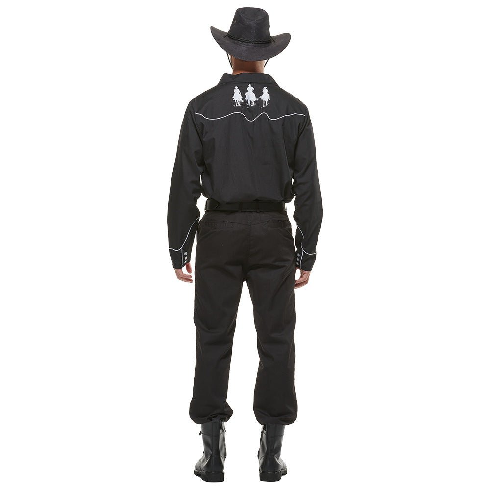 Factory Stock Western Cowboy Shirt Halloween Costume for Adult Drama and Bar Party - Coscosmos Factory Stock Western Cowboy Shirt Halloween Costume for Adult Drama and Bar Party - Coscosmos