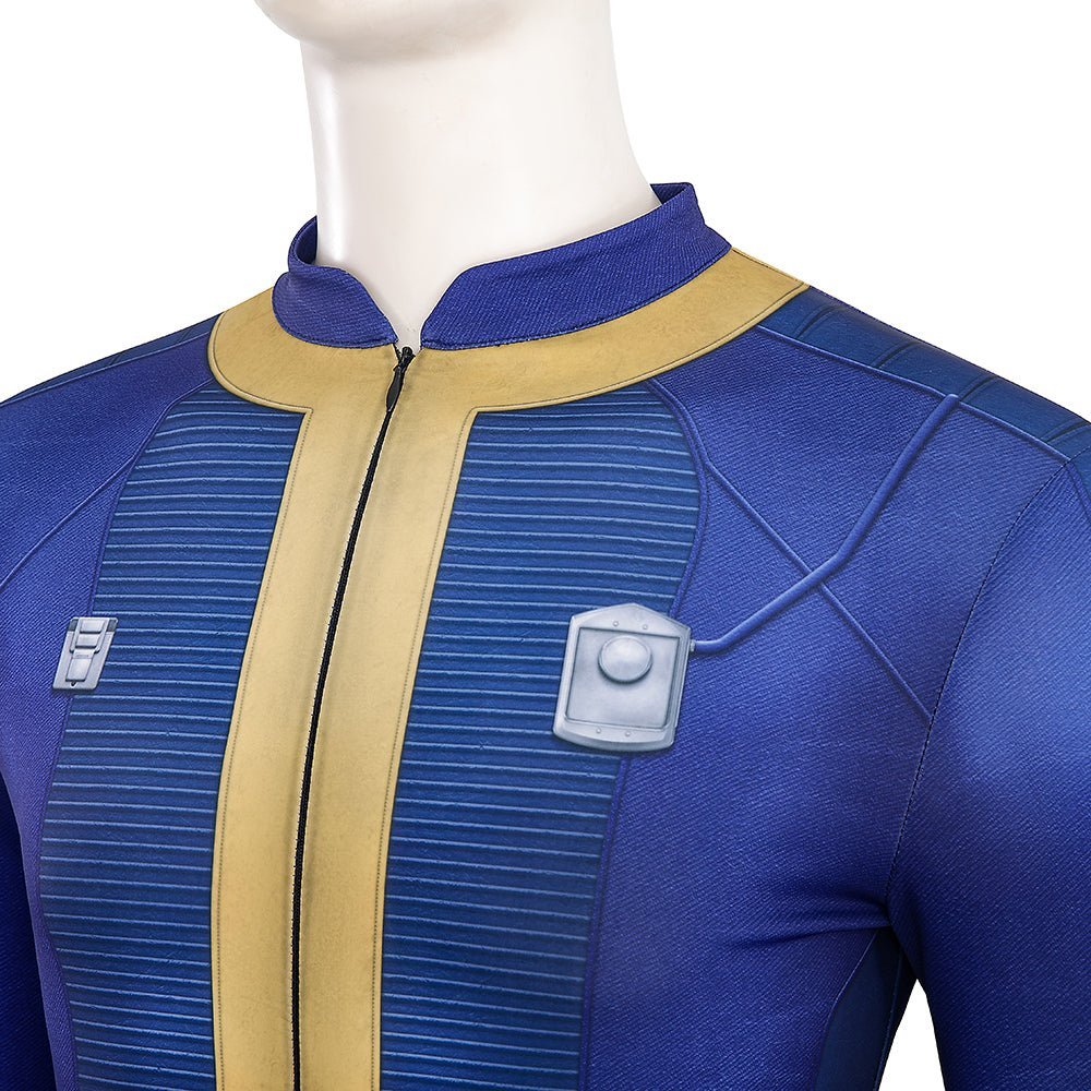 Fallout Live - Action Series - Men's Bodysuit Vault Dweller Cosplay Costume - Coscosmos Fallout Live - Action Series - Men's Bodysuit Vault Dweller Cosplay Costume - Coscosmos