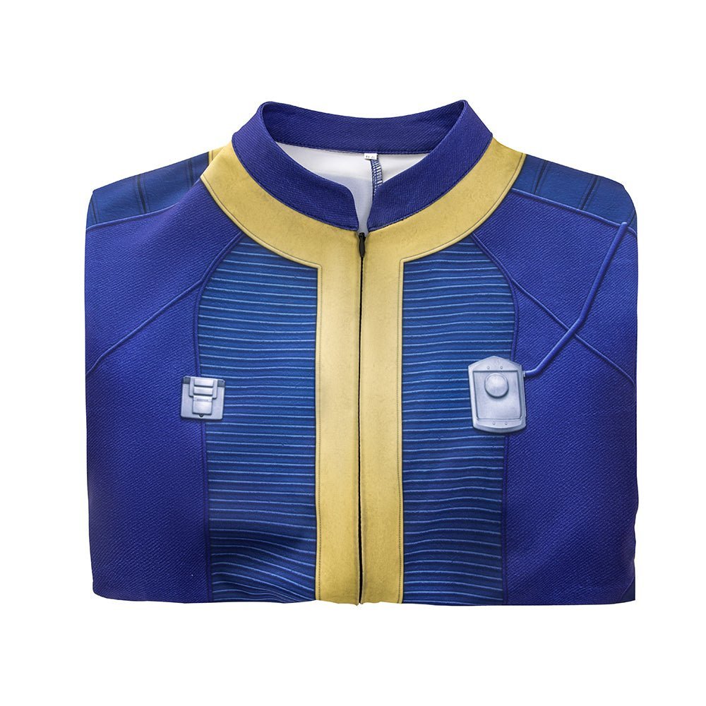 Fallout Live - Action Series - Men's Bodysuit Vault Dweller Cosplay Costume - Coscosmos Fallout Live - Action Series - Men's Bodysuit Vault Dweller Cosplay Costume - Coscosmos