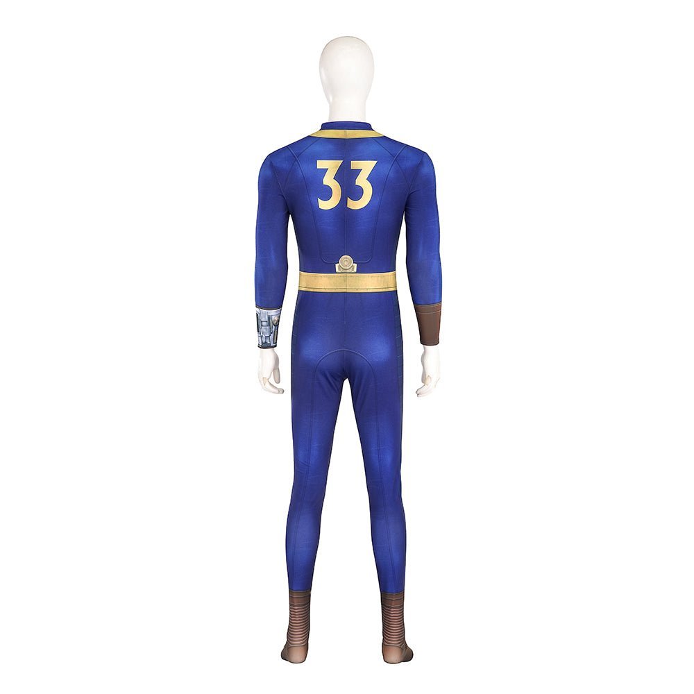 Fallout Live - Action Series - Men's Bodysuit Vault Dweller Cosplay Costume - Coscosmos Fallout Live - Action Series - Men's Bodysuit Vault Dweller Cosplay Costume - Coscosmos