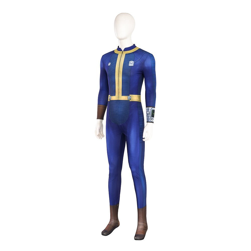 Fallout Live - Action Series - Men's Bodysuit Vault Dweller Cosplay Costume - Coscosmos Fallout Live - Action Series - Men's Bodysuit Vault Dweller Cosplay Costume - Coscosmos