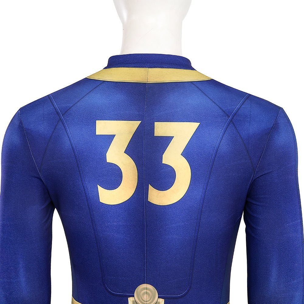 Fallout Live - Action Series - Men's Bodysuit Vault Dweller Cosplay Costume - Coscosmos Fallout Live - Action Series - Men's Bodysuit Vault Dweller Cosplay Costume - Coscosmos