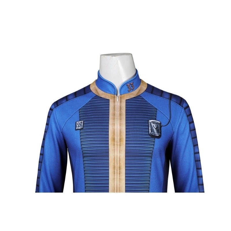 Fallout Vault 33 Male Jumpsuit Halloween Cosplay Costume | 2024 TV Series Outfit - Coscosmos Fallout Vault 33 Male Jumpsuit Halloween Cosplay Costume | 2024 TV Series Outfit - Coscosmos