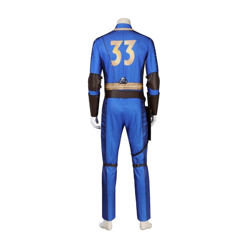 Fallout Vault 33 Male Jumpsuit Halloween Cosplay Costume | 2024 TV Series Outfit - Coscosmos Fallout Vault 33 Male Jumpsuit Halloween Cosplay Costume | 2024 TV Series Outfit - Coscosmos