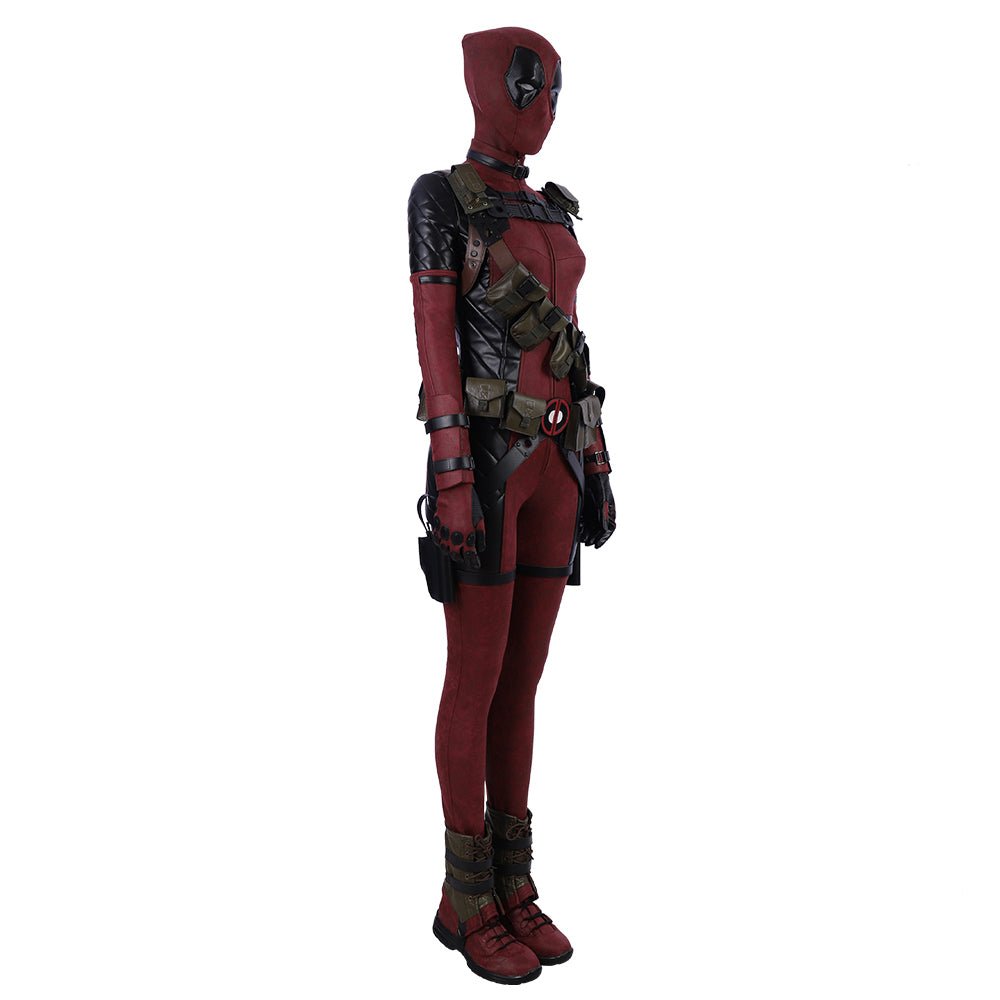 Female Deadpool Cosplay Costume - High Quality Anime Deadpool Outfit for Women - Coscosmos Female Deadpool Cosplay Costume - High Quality Anime Deadpool Outfit for Women - Coscosmos