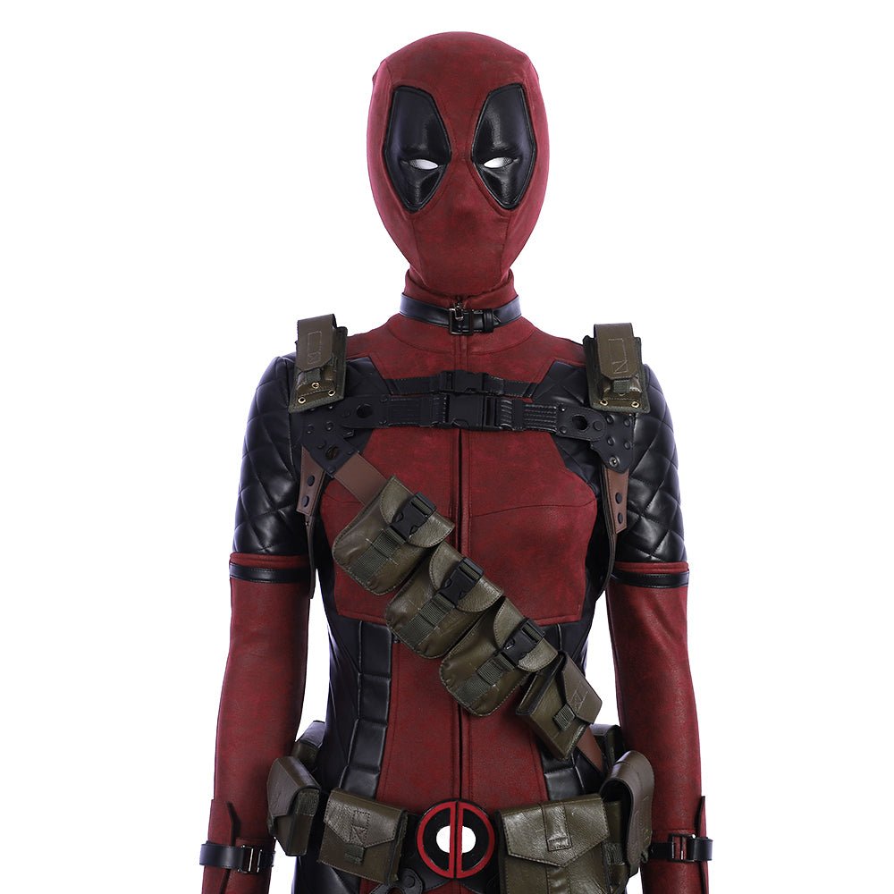 Female Deadpool Cosplay Costume - High Quality Anime Deadpool Outfit for Women - Coscosmos Female Deadpool Cosplay Costume - High Quality Anime Deadpool Outfit for Women - Coscosmos