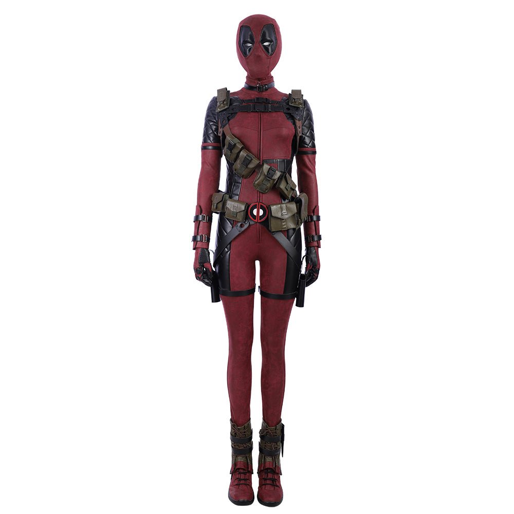 Female Deadpool Cosplay Costume - High Quality Anime Deadpool Outfit for Women - Coscosmos