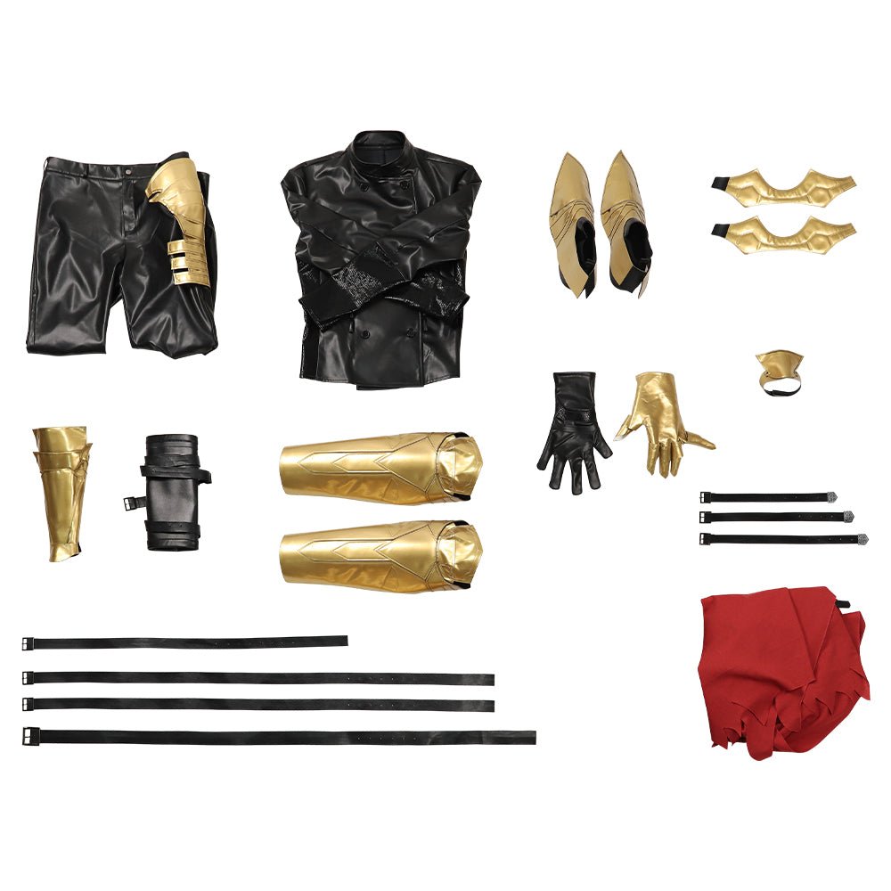 Final Fantasy VII Halloween Cosplay Vincent Valentine Costume Set Without Shoes - Coscosmos Final Fantasy VII Halloween Cosplay Vincent Valentine Costume Set Without Shoes - Coscosmos