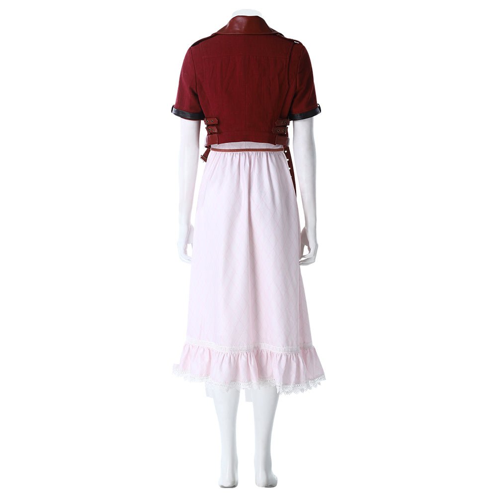 Final Fantasy VII Remake Aerith Gainsborough Cosplay Costume - High Quality Game Outfit - Coscosmos Final Fantasy VII Remake Aerith Gainsborough Cosplay Costume - High Quality Game Outfit - Coscosmos