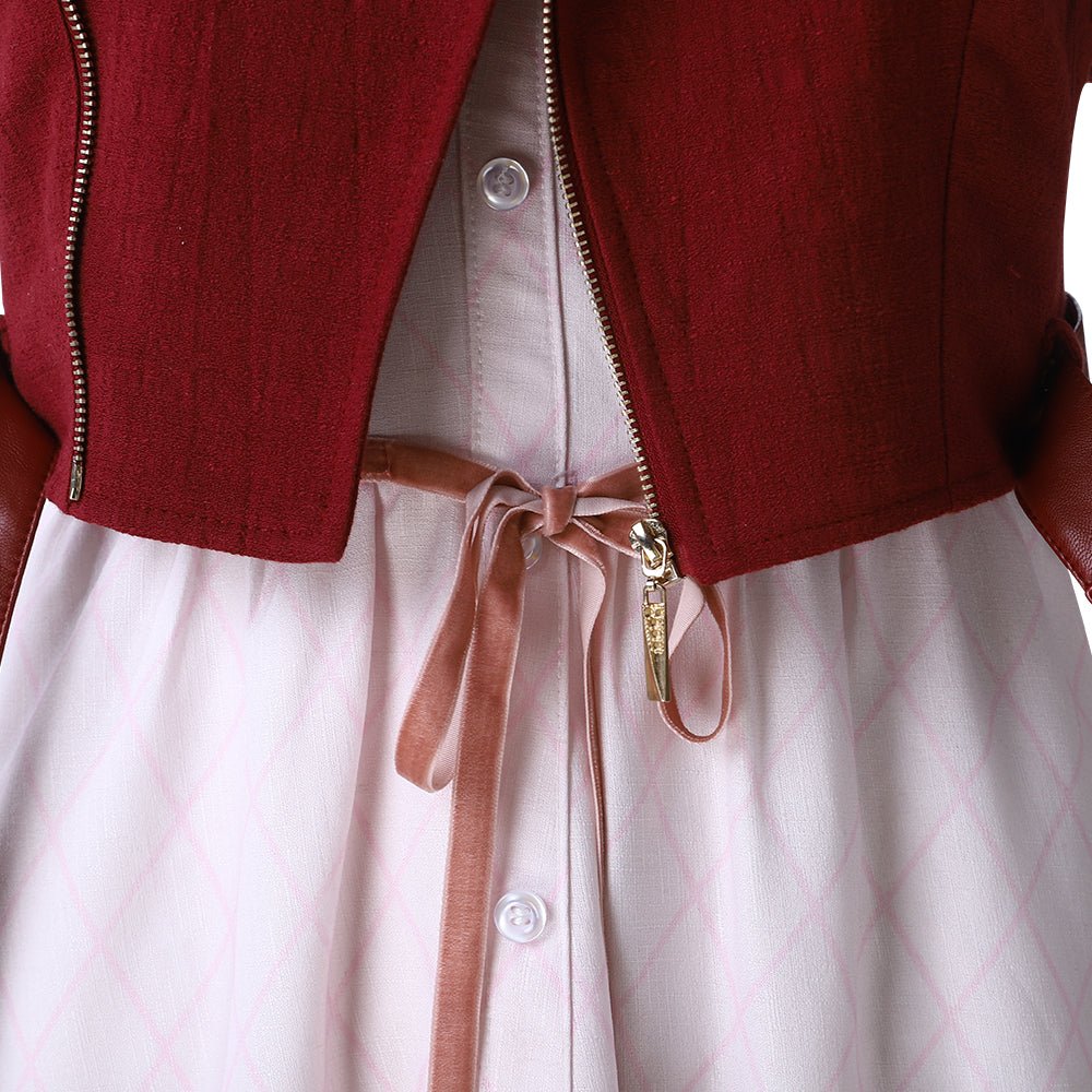 Final Fantasy VII Remake Aerith Gainsborough Cosplay Costume - High Quality Game Outfit - Coscosmos Final Fantasy VII Remake Aerith Gainsborough Cosplay Costume - High Quality Game Outfit - Coscosmos