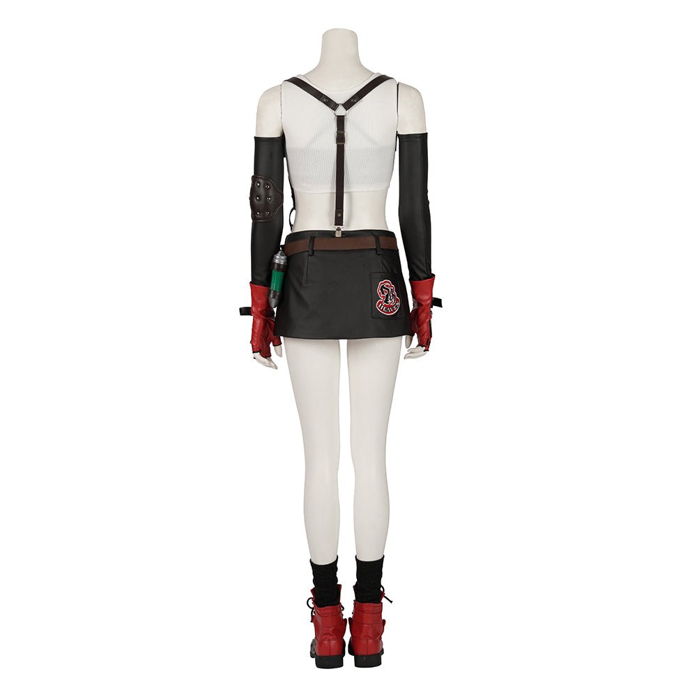 Final Fantasy VII Remake Tifa Lockhart Cosplay Costume - High Quality Game Outfit - Coscosmos Final Fantasy VII Remake Tifa Lockhart Cosplay Costume - High Quality Game Outfit - Coscosmos