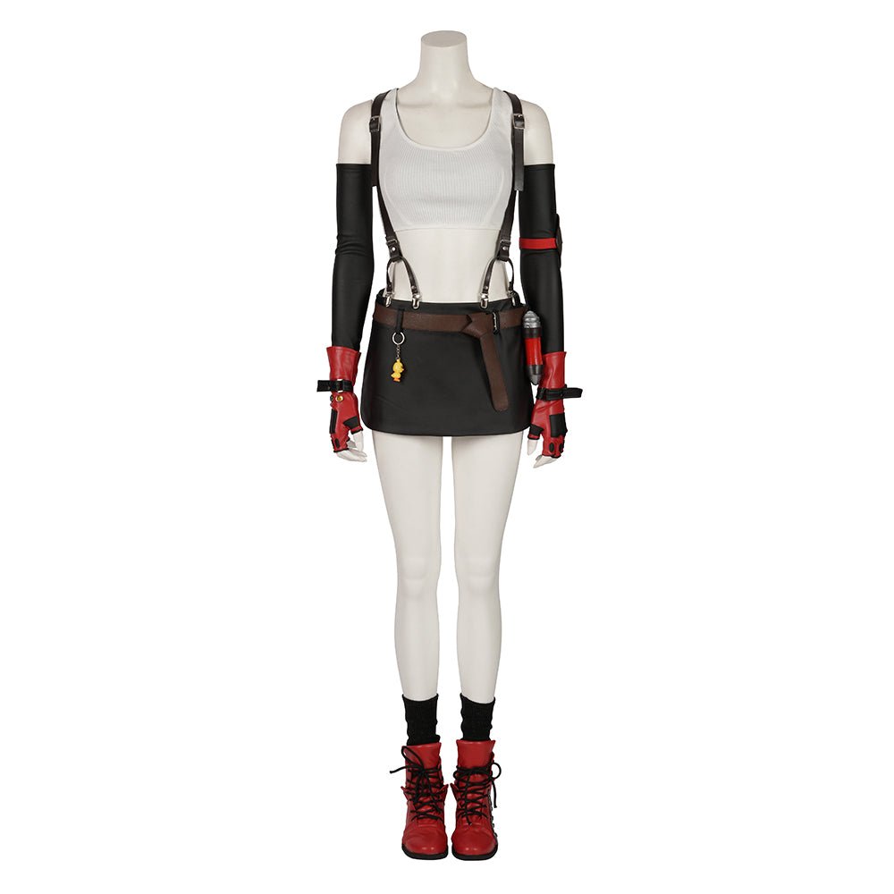 Final Fantasy VII Remake Tifa Lockhart Cosplay Costume - High Quality Game Outfit - Coscosmos Final Fantasy VII Remake Tifa Lockhart Cosplay Costume - High Quality Game Outfit - Coscosmos