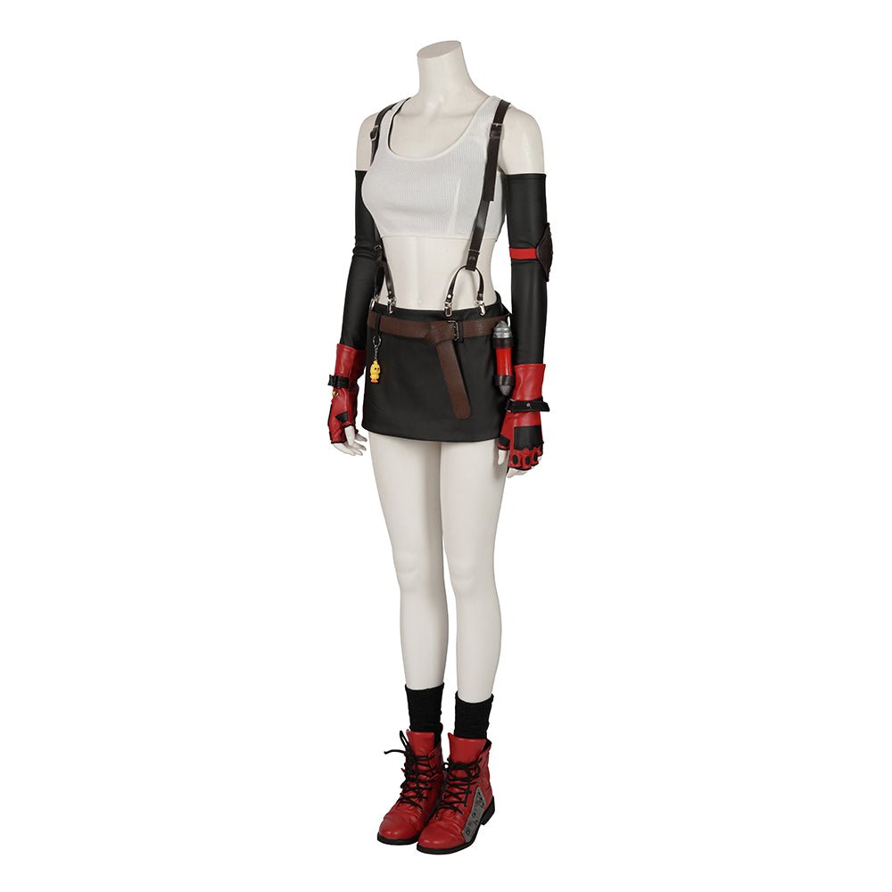 Final Fantasy VII Remake Tifa Lockhart Cosplay Costume - High Quality Game Outfit - Coscosmos Final Fantasy VII Remake Tifa Lockhart Cosplay Costume - High Quality Game Outfit - Coscosmos