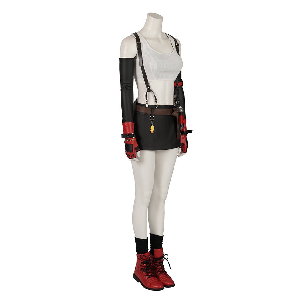 Final Fantasy VII Remake Tifa Lockhart Cosplay Costume - High Quality Game Outfit - Coscosmos Final Fantasy VII Remake Tifa Lockhart Cosplay Costume - High Quality Game Outfit - Coscosmos