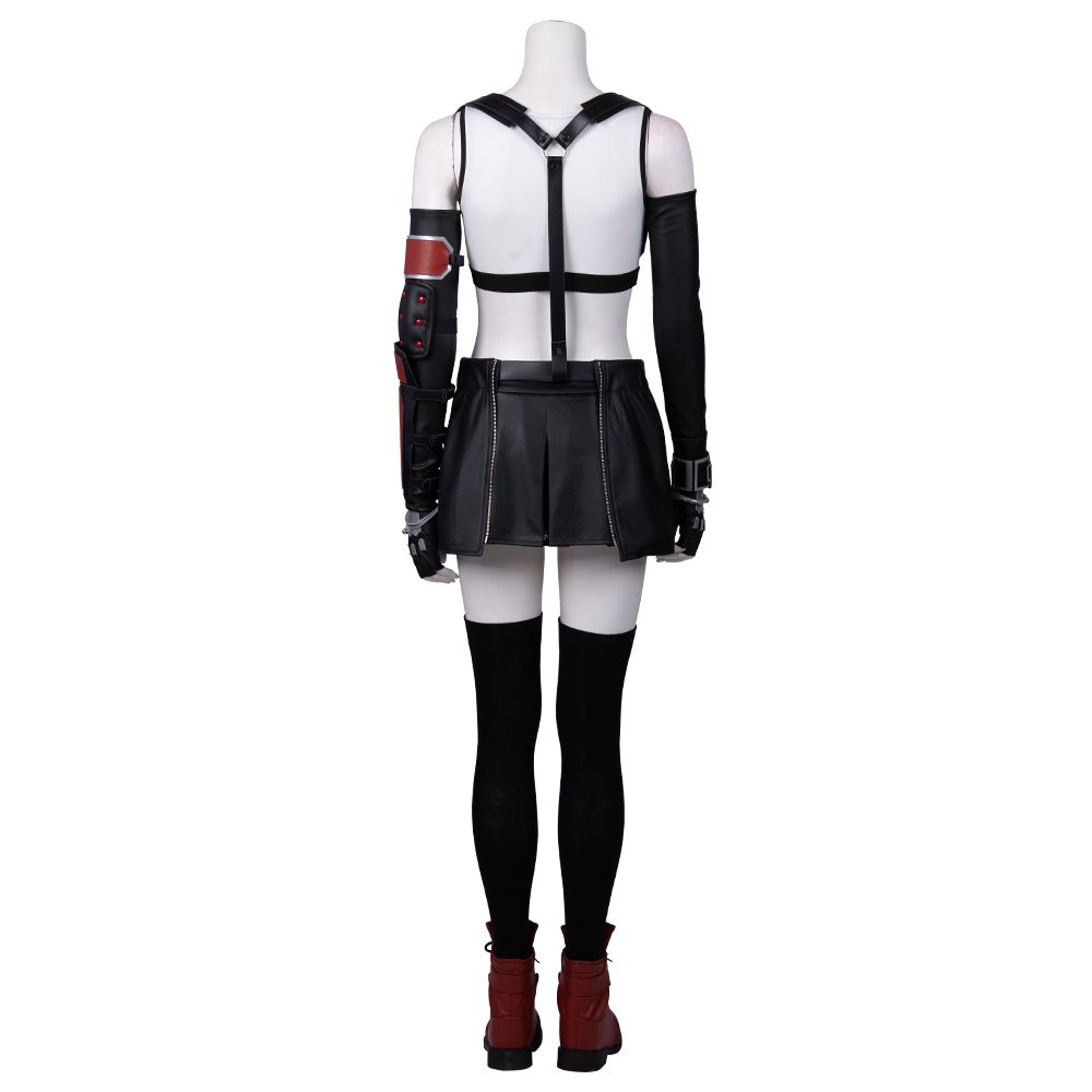 Final Fantasy VII Remake Tifa New Version Cosplay Costume - High Quality Game Outfit - Coscosmos Final Fantasy VII Remake Tifa New Version Cosplay Costume - High Quality Game Outfit - Coscosmos