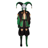 Freak Circus Harlequin Pierrot Full Cosplay Costume for Halloween Role Play - Coscosmos