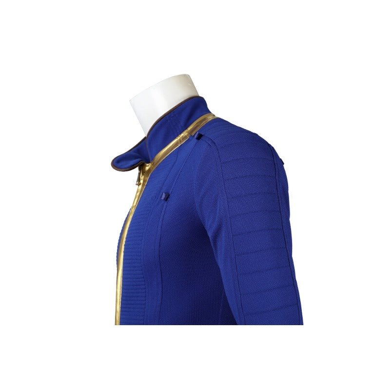 Game Fallout Vault 75 Cosplay Costume Jumpsuit with Armor Accessories for Halloween - Coscosmos Game Fallout Vault 75 Cosplay Costume Jumpsuit with Armor Accessories for Halloween - Coscosmos