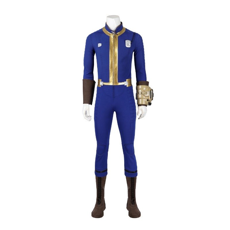 Game Fallout Vault 75 Cosplay Costume Jumpsuit with Armor Accessories for Halloween - Coscosmos Game Fallout Vault 75 Cosplay Costume Jumpsuit with Armor Accessories for Halloween - Coscosmos