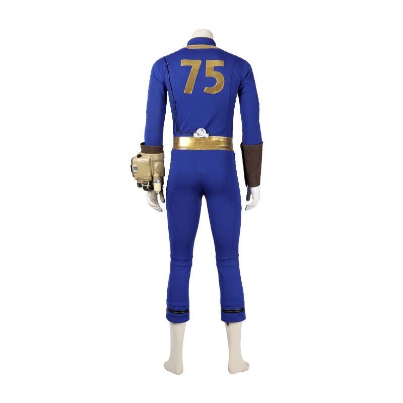 Game Fallout Vault 75 Cosplay Costume Jumpsuit with Armor Accessories for Halloween - Coscosmos Game Fallout Vault 75 Cosplay Costume Jumpsuit with Armor Accessories for Halloween - Coscosmos