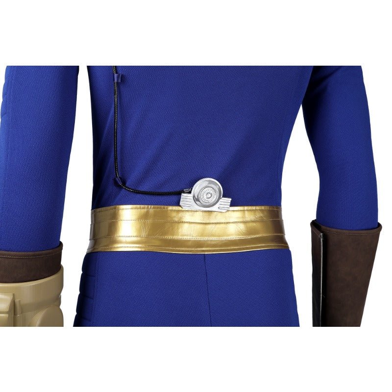 Game Fallout Vault 75 Cosplay Costume Jumpsuit with Armor Accessories for Halloween - Coscosmos Game Fallout Vault 75 Cosplay Costume Jumpsuit with Armor Accessories for Halloween - Coscosmos
