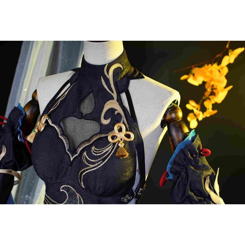 Ganyu Cheongsam Cosplay Costume from Genshin Impact - Shen He Lantern Festival Outfit - Coscosmos Ganyu Cheongsam Cosplay Costume from Genshin Impact - Shen He Lantern Festival Outfit - Coscosmos
