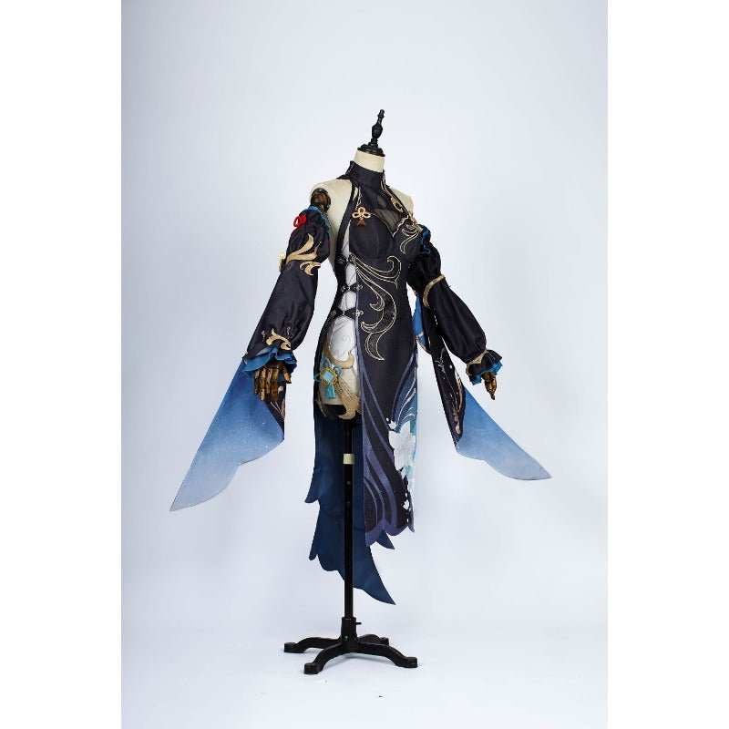 Ganyu Cheongsam Cosplay Costume from Genshin Impact - Shen He Lantern Festival Outfit - Coscosmos Ganyu Cheongsam Cosplay Costume from Genshin Impact - Shen He Lantern Festival Outfit - Coscosmos