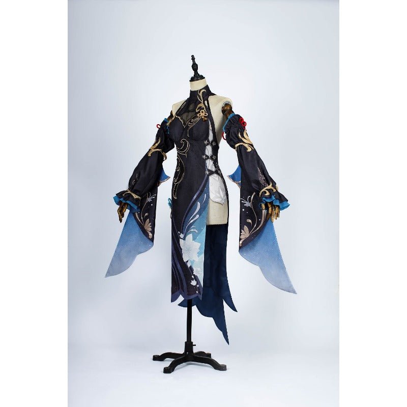 Ganyu Cheongsam Cosplay Costume from Genshin Impact - Shen He Lantern Festival Outfit - Coscosmos Ganyu Cheongsam Cosplay Costume from Genshin Impact - Shen He Lantern Festival Outfit - Coscosmos