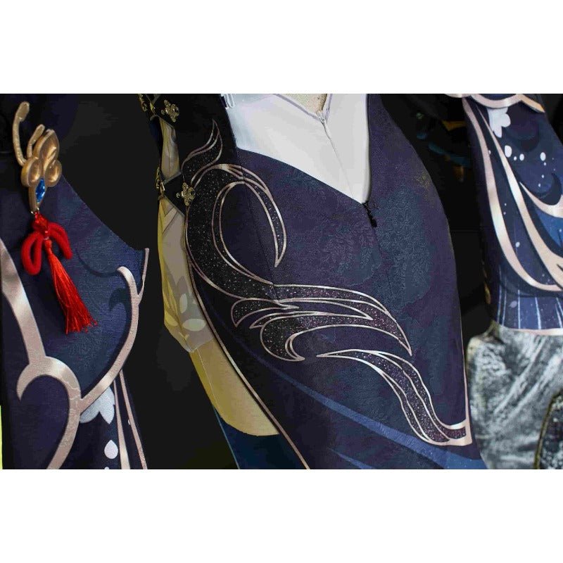 Ganyu Cheongsam Cosplay Costume from Genshin Impact - Shen He Lantern Festival Outfit - Coscosmos Ganyu Cheongsam Cosplay Costume from Genshin Impact - Shen He Lantern Festival Outfit - Coscosmos