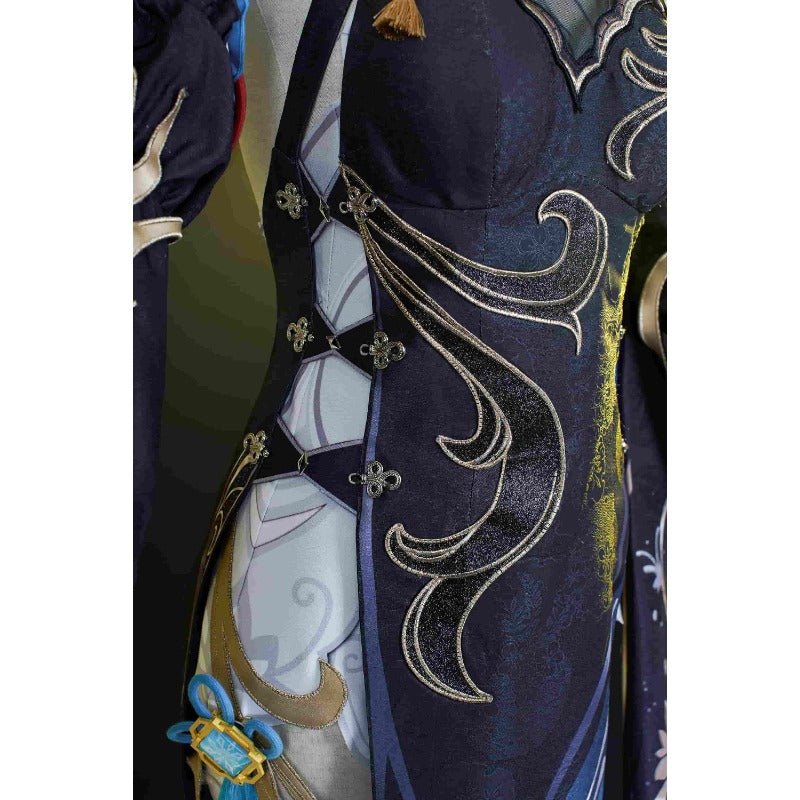 Ganyu Cheongsam Cosplay Costume from Genshin Impact - Shen He Lantern Festival Outfit - Coscosmos Ganyu Cheongsam Cosplay Costume from Genshin Impact - Shen He Lantern Festival Outfit - Coscosmos