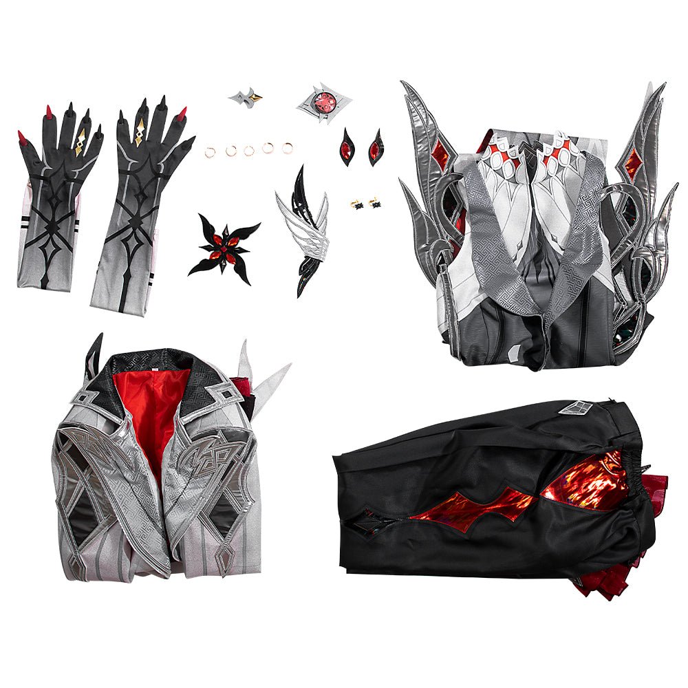 Genshin Impact Arlecchino Cosplay Costume - Original Game Character Outfit - Coscosmos Genshin Impact Arlecchino Cosplay Costume - Original Game Character Outfit - Coscosmos