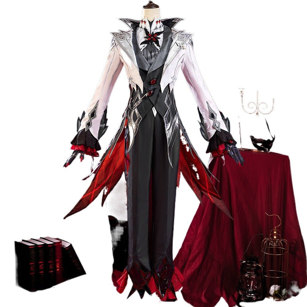 Genshin Impact Arlecchino Cosplay Costume - Original Game Character Outfit - Coscosmos Genshin Impact Arlecchino Cosplay Costume - Original Game Character Outfit - Coscosmos