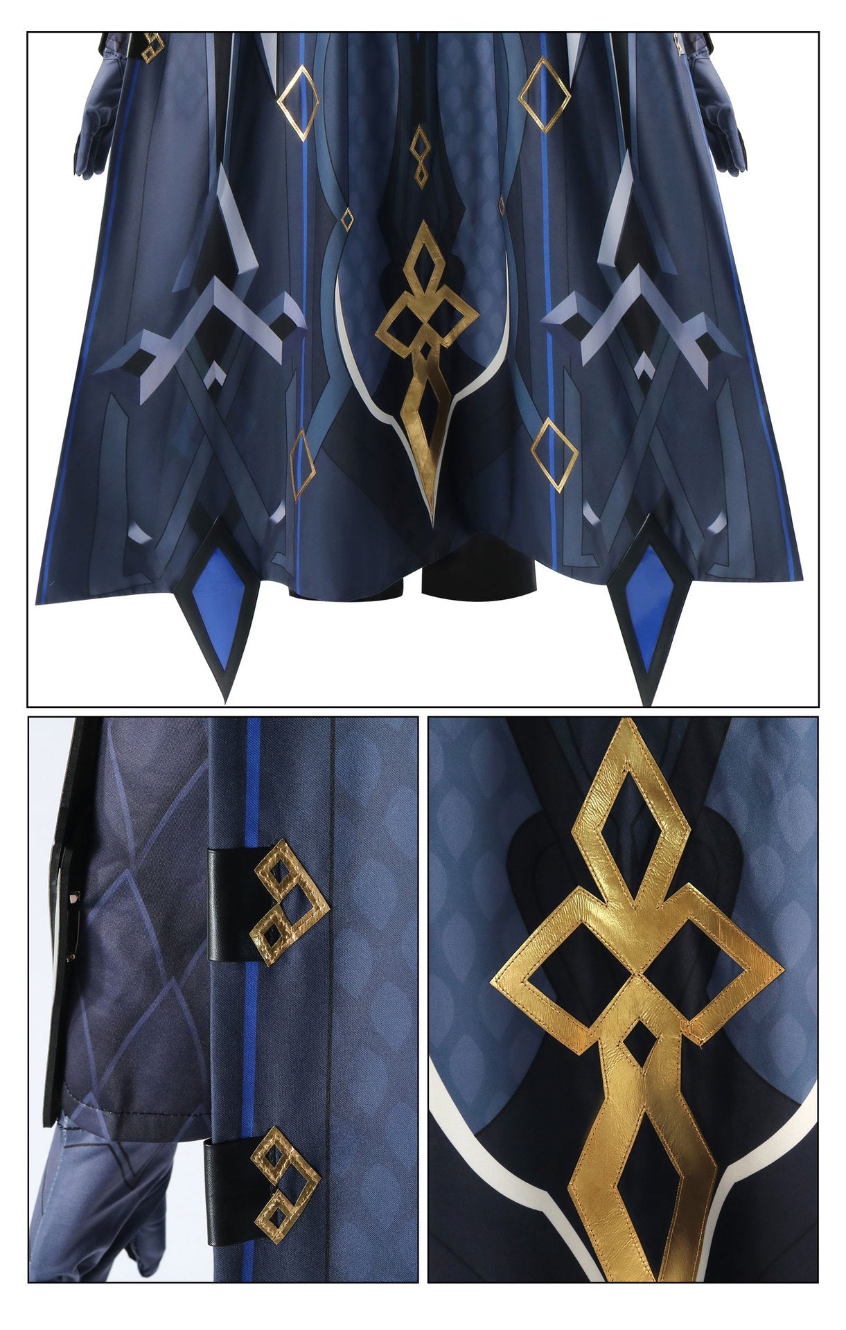 Genshin Impact Capitano Cosplay Costume – Fatui Executor Captain - Coscosmos Genshin Impact Capitano Cosplay Costume – Fatui Executor Captain - Coscosmos