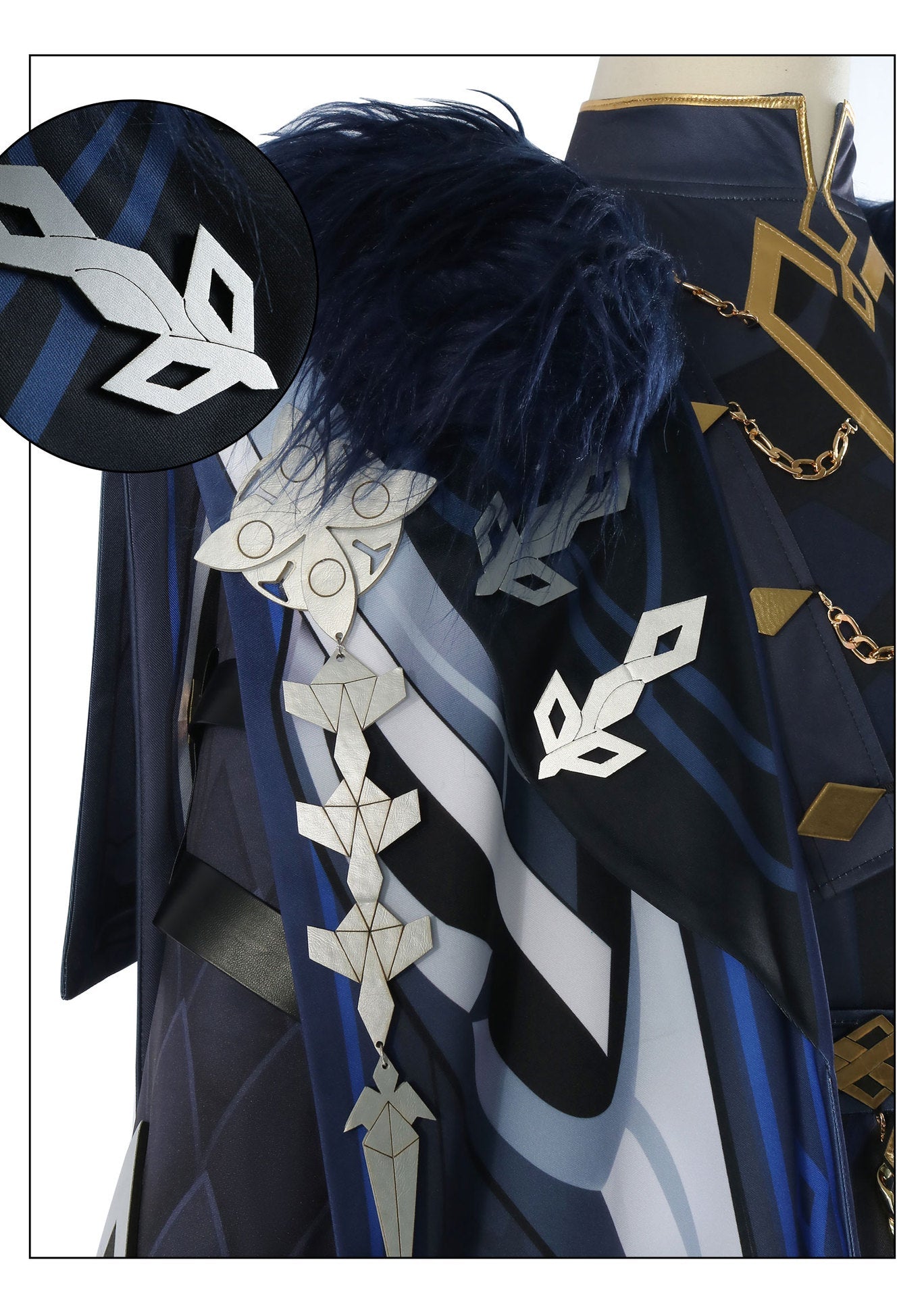 Genshin Impact Capitano Cosplay Costume – Fatui Executor Captain - Coscosmos Genshin Impact Capitano Cosplay Costume – Fatui Executor Captain - Coscosmos