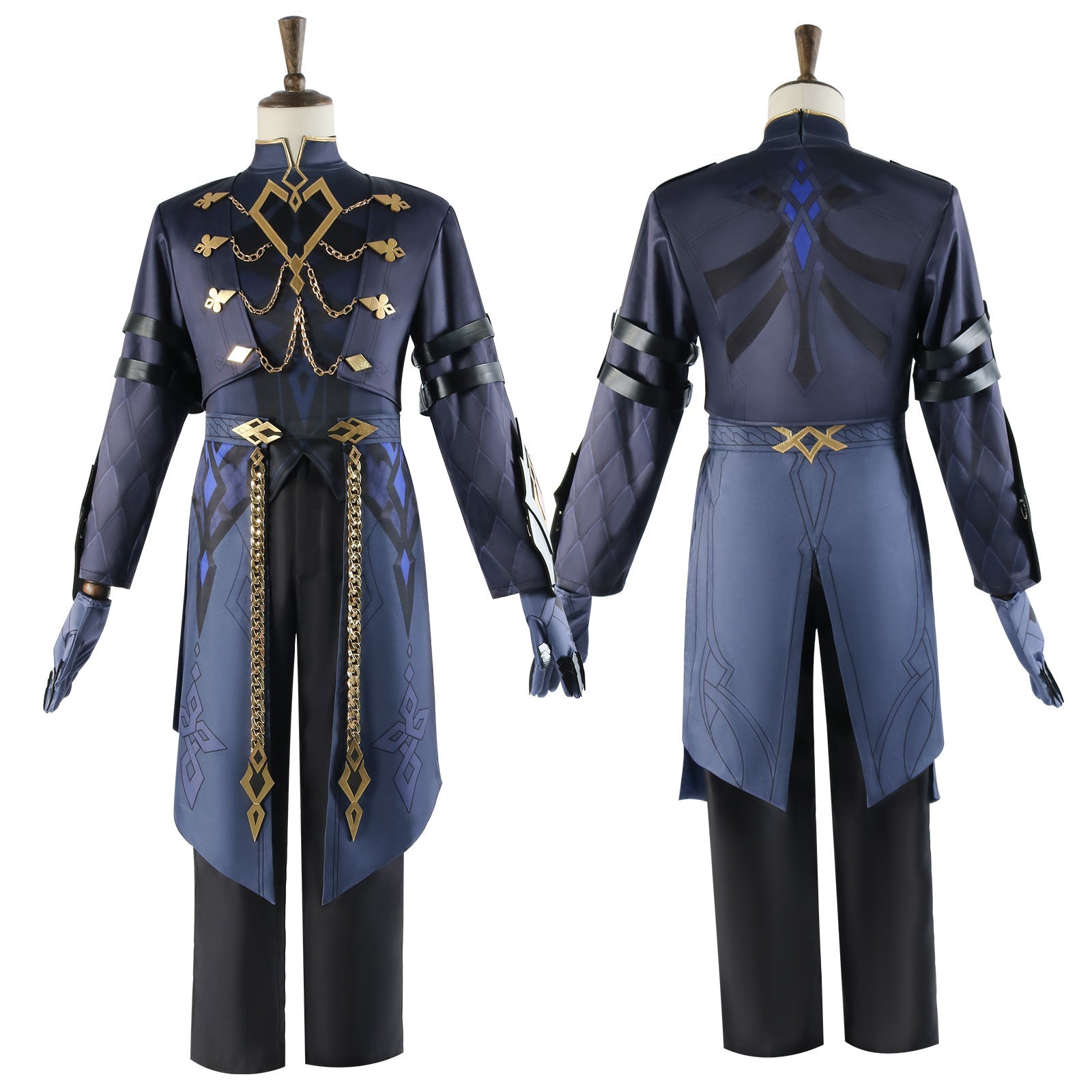 Genshin Impact Capitano Cosplay Costume – Fatui Executor Captain - Coscosmos Genshin Impact Capitano Cosplay Costume – Fatui Executor Captain - Coscosmos