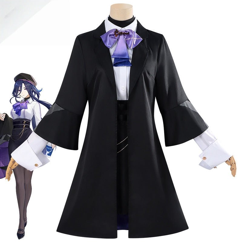 Genshin Impact Cosplay Costume Luckin Collab Sigewinne & Clorinde Game Cosplay Costume for Women - Coscosmos Genshin Impact Cosplay Costume Luckin Collab Sigewinne & Clorinde Game Cosplay Costume for Women - Coscosmos