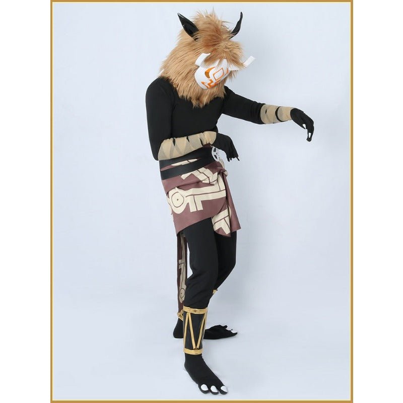 Genshin Impact Hilichurl Cosplay Costume Wholesale – Fluffy Mask & Outfit for Men - Coscosmos Genshin Impact Hilichurl Cosplay Costume Wholesale – Fluffy Mask & Outfit for Men - Coscosmos