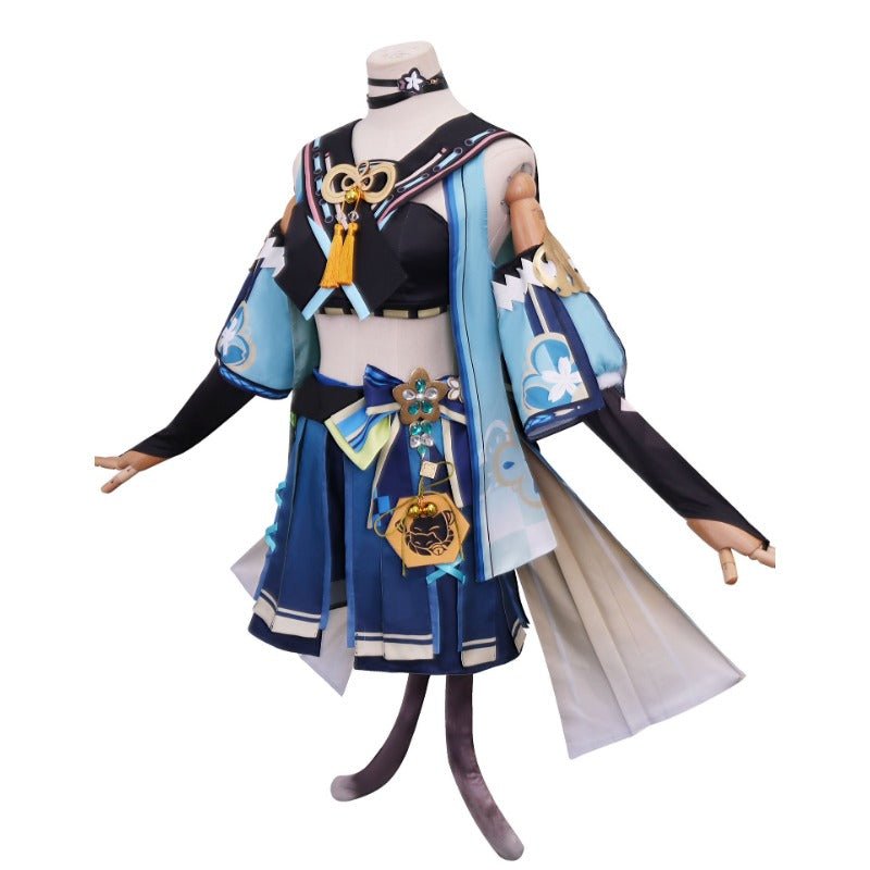 Genshin Impact Inazuma Kirara Cosplay - New Grass Archer Outfit - Coscosmos Genshin Impact Inazuma Kirara Cosplay - New Grass Archer Outfit - Coscosmos