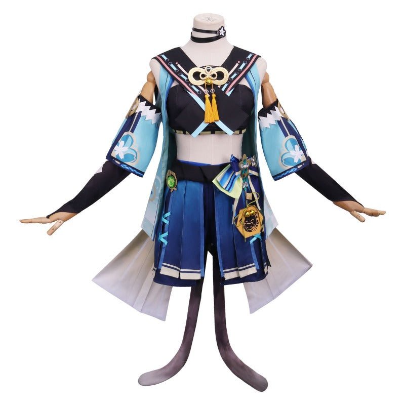 Genshin Impact Inazuma Kirara Cosplay - New Grass Archer Outfit - Coscosmos Genshin Impact Inazuma Kirara Cosplay - New Grass Archer Outfit - Coscosmos