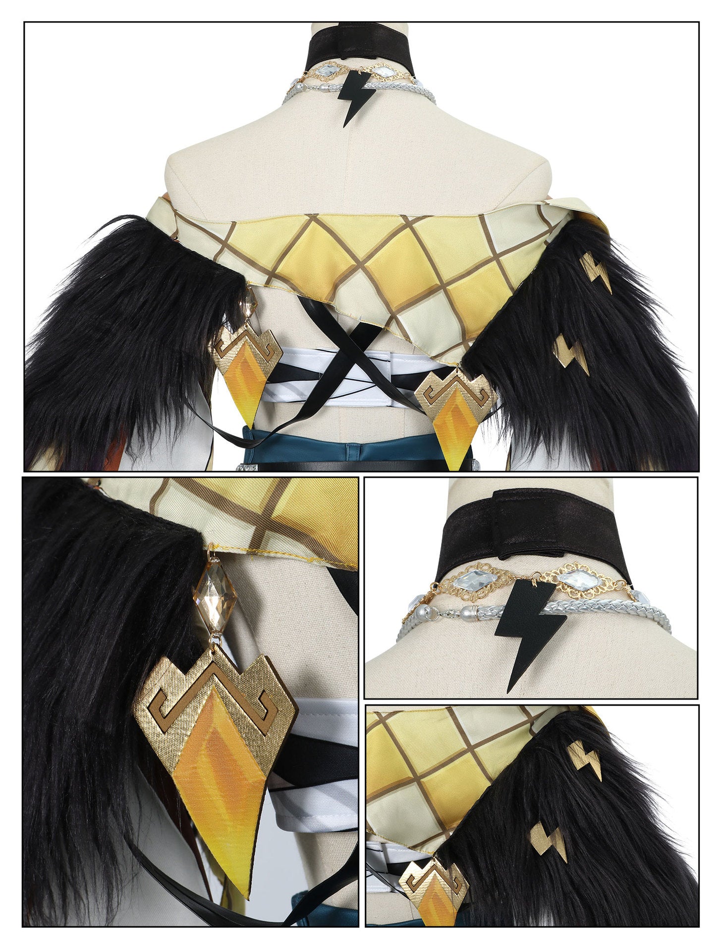 Genshin Impact Natlan Cosplay Costume - Xilonen Rollerblading Panther Girl Outfit - Coscosmos Genshin Impact Natlan Cosplay Costume - Xilonen Rollerblading Panther Girl Outfit - Coscosmos