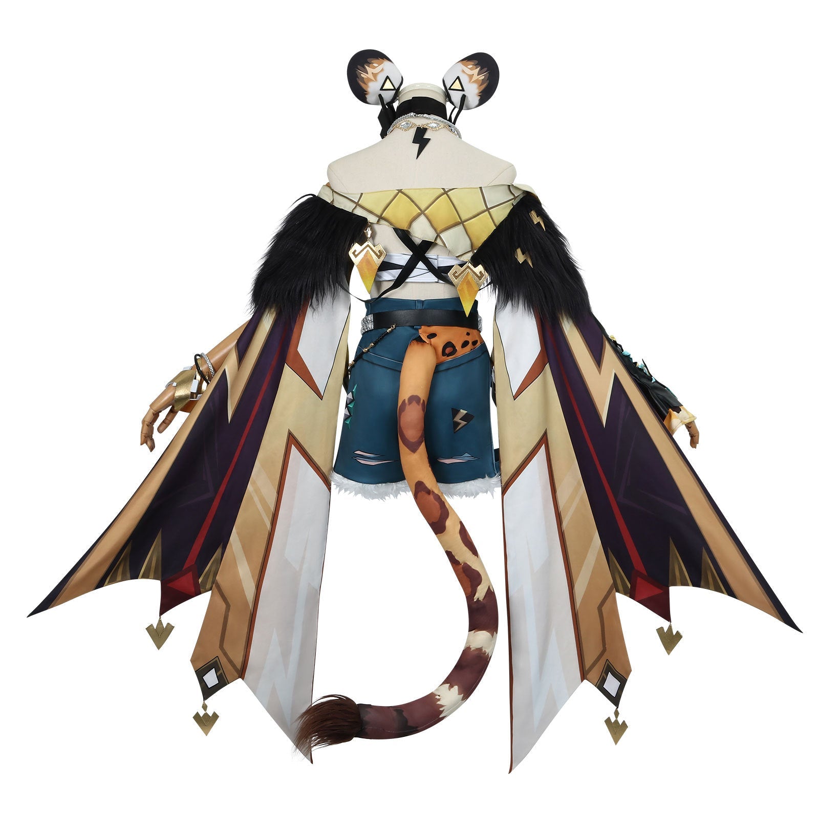 Genshin Impact Natlan Cosplay Costume - Xilonen Rollerblading Panther Girl Outfit - Coscosmos Genshin Impact Natlan Cosplay Costume - Xilonen Rollerblading Panther Girl Outfit - Coscosmos