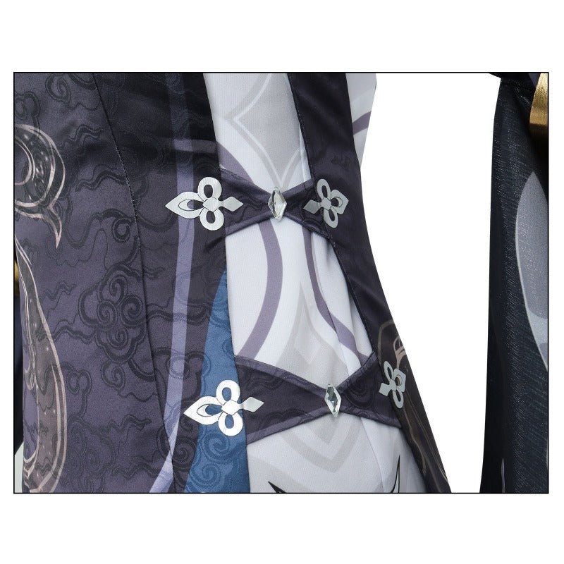 Genshin Impact Shenhe Cold Flower, Hidden Dew Cosplay Costume – Elegant LNY Outfit - Coscosmos Genshin Impact Shenhe Cold Flower, Hidden Dew Cosplay Costume – Elegant LNY Outfit - Coscosmos