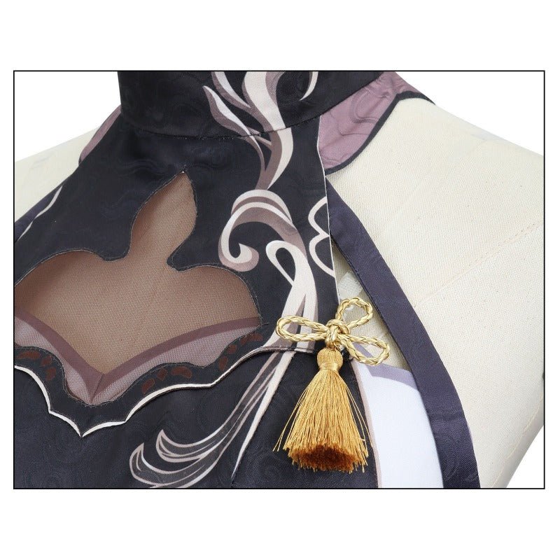 Genshin Impact Shenhe Cold Flower, Hidden Dew Cosplay Costume – Elegant LNY Outfit - Coscosmos Genshin Impact Shenhe Cold Flower, Hidden Dew Cosplay Costume – Elegant LNY Outfit - Coscosmos