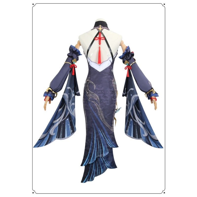 Genshin Impact Shenhe Cold Flower, Hidden Dew Cosplay Costume – Elegant LNY Outfit - Coscosmos Genshin Impact Shenhe Cold Flower, Hidden Dew Cosplay Costume – Elegant LNY Outfit - Coscosmos